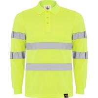 HI-VIS,Tricouri polo de înaltă vizibilitate,WORKWEAR Bărbat POLARIS L/S